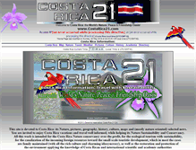 Tablet Screenshot of costarica21.com